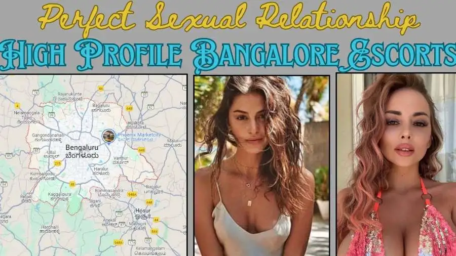 Bangalore map with 1 Indian Girl 1 Russian girl